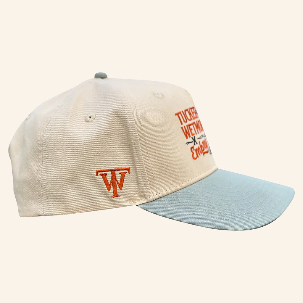 Tucker Wetmore Merch Tucker X Embry Salmon Anthem Embroidered Hat Gifts For Brother