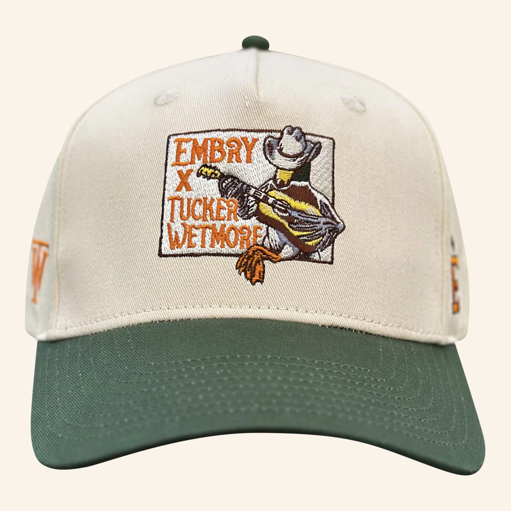 Tucker Wetmore Merch Tucker X Embry Six String Mallard Embroidered Hat Gifts For Dad