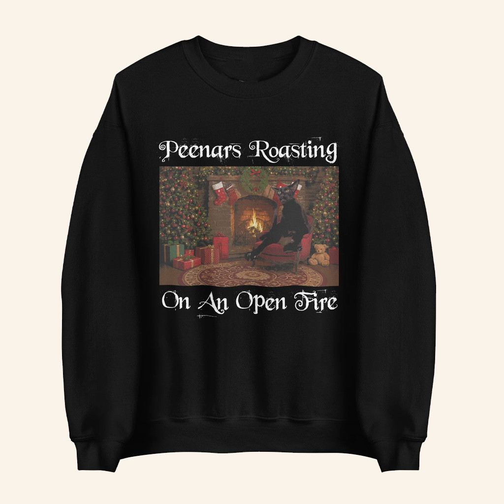 TUFCAT Merch Larry Peenars Roasting On An Open Fire Sweatshirt Xmas Gifts For Friends