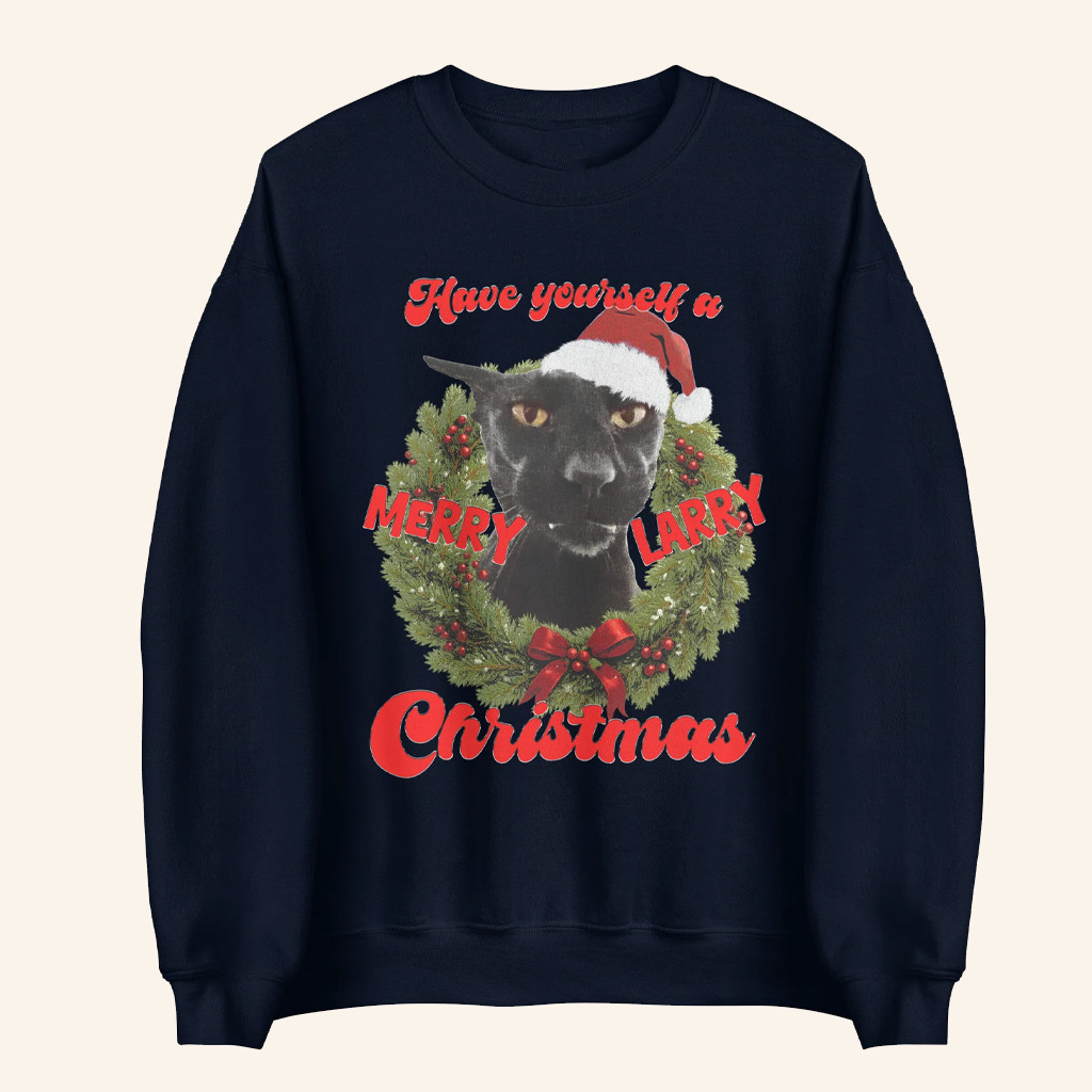 TUFCAT Merch Merry Larry Christmas Sweatshirt Xmas Gifts For Girlfriend