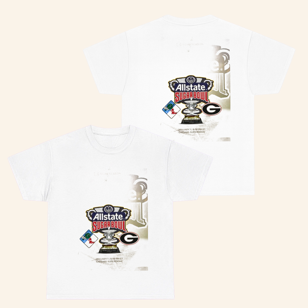Tulane And Ole Miss Vs Georgia Allstate Sugar Bowl 2026 T-Shirt Gifts For Football Fans Tulane And Ole Miss Vs Georgia Allstate Sugar Bowl 2026 T-Shirt Gifts For Football Fans