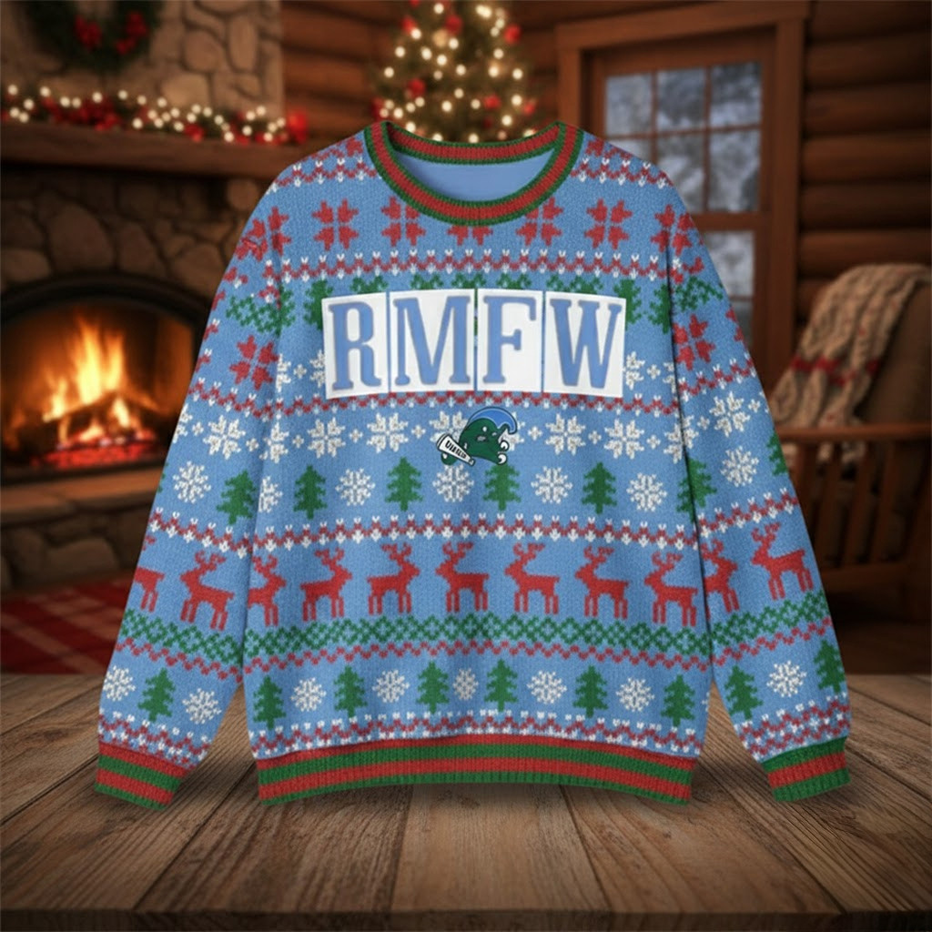 Tulane Coach Jon Sumrall RMFW Ugly Sweater 2025 Christmas Gifts For Him Tulane Coach Jon Sumrall RMFW Ugly Sweater 2025 Christmas Gifts For Him