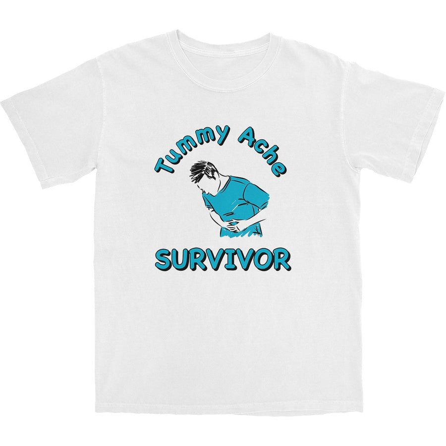 Tummy Ache Survivor T Shirt Funny Clothing Gift for BFF