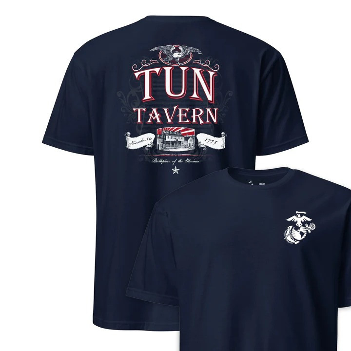Tun Tavern Eagle T Shirt Marine Corps Founding Heritage Apparel Gift For Military Veterans