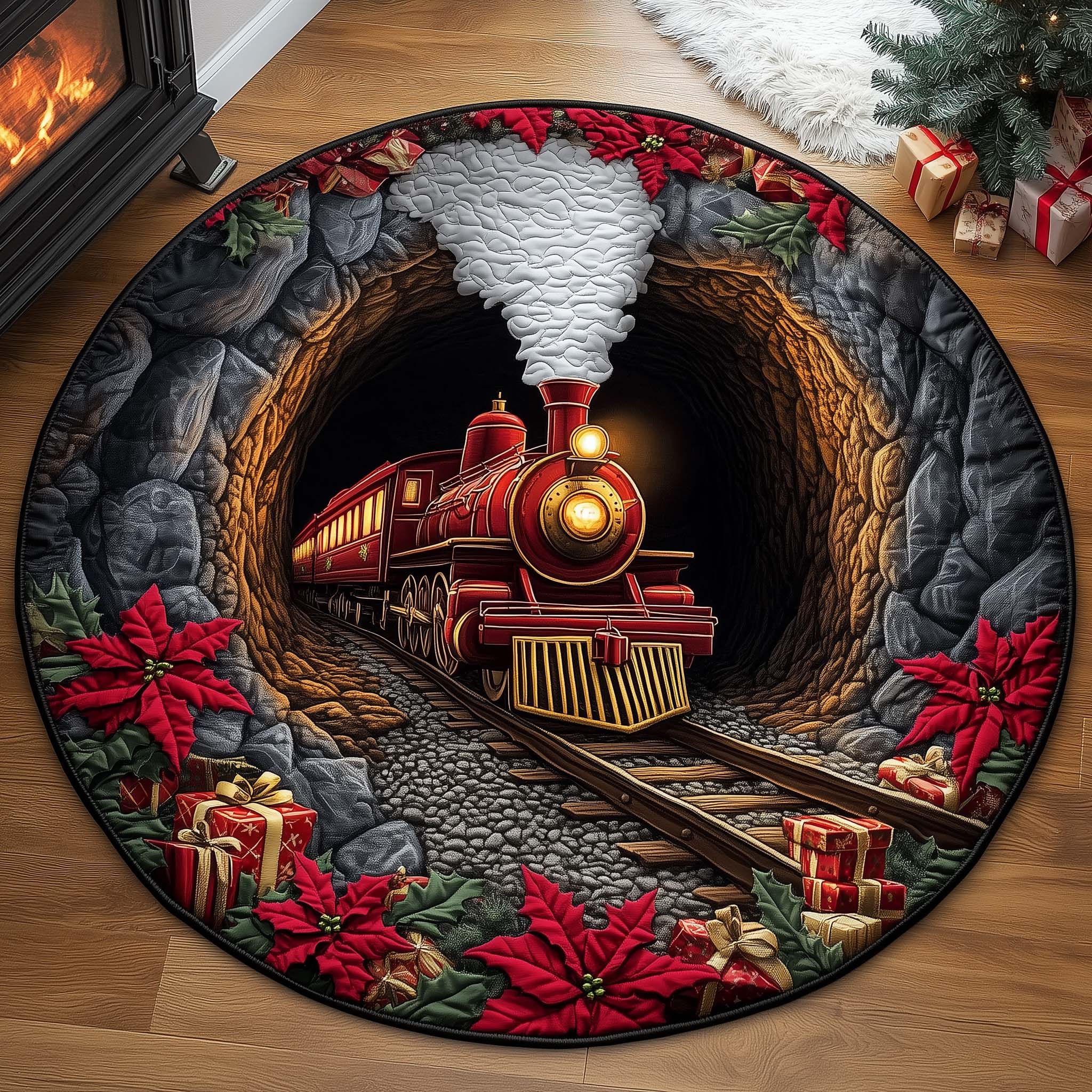 Tunnel Express Quilted Round Mat Comfortable Quilted Round Mat for Relaxing Moments