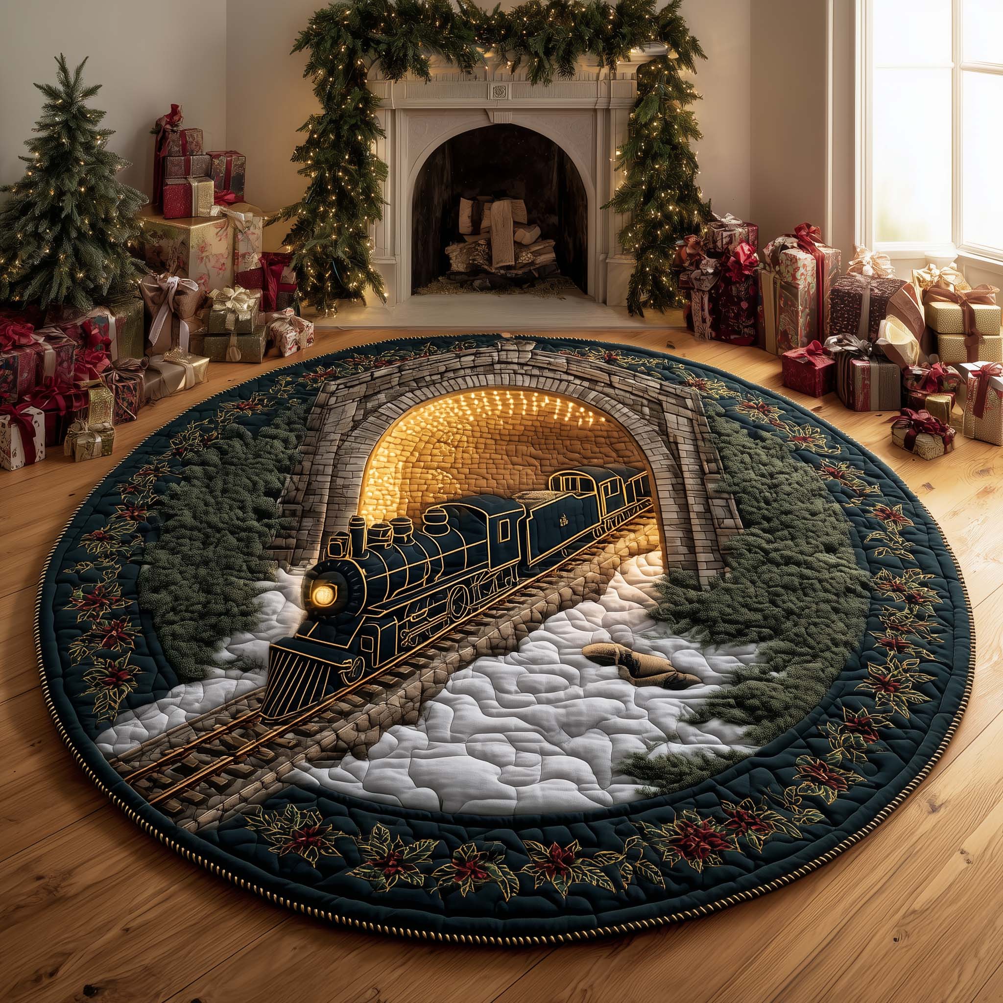 Tunnel Express Quilted Round Mat Perfect Quilted Round Mat for Any Floor Surface