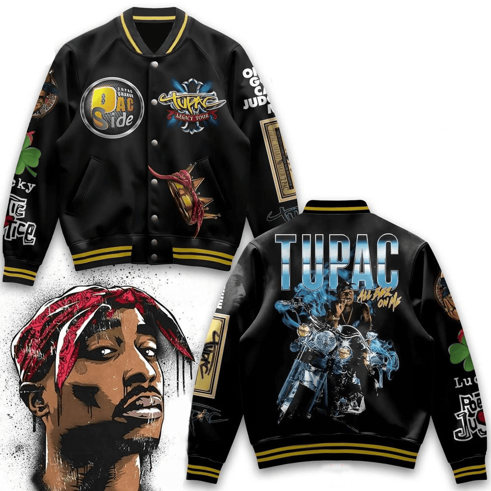 Tupac Shakur Legacy Tour Varsity Jacket Tupac Shakur Merch Father's Day Presents For Son