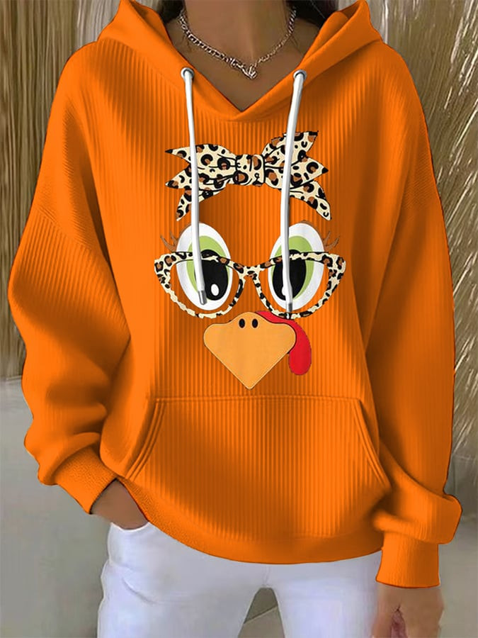 Turkey Face With Leopard Thanksgiving Merch Turkey Lovers Gift Ideas