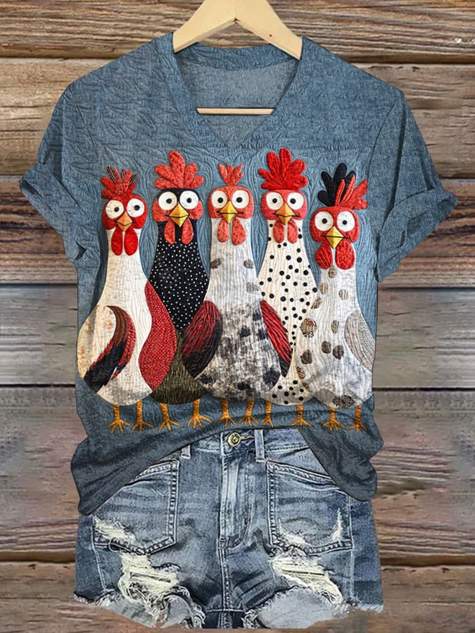 Turkey Family Thanksgiving V-Neck Shirt Cute Turkey Thanksgiving Merch Great Gift Ideas
