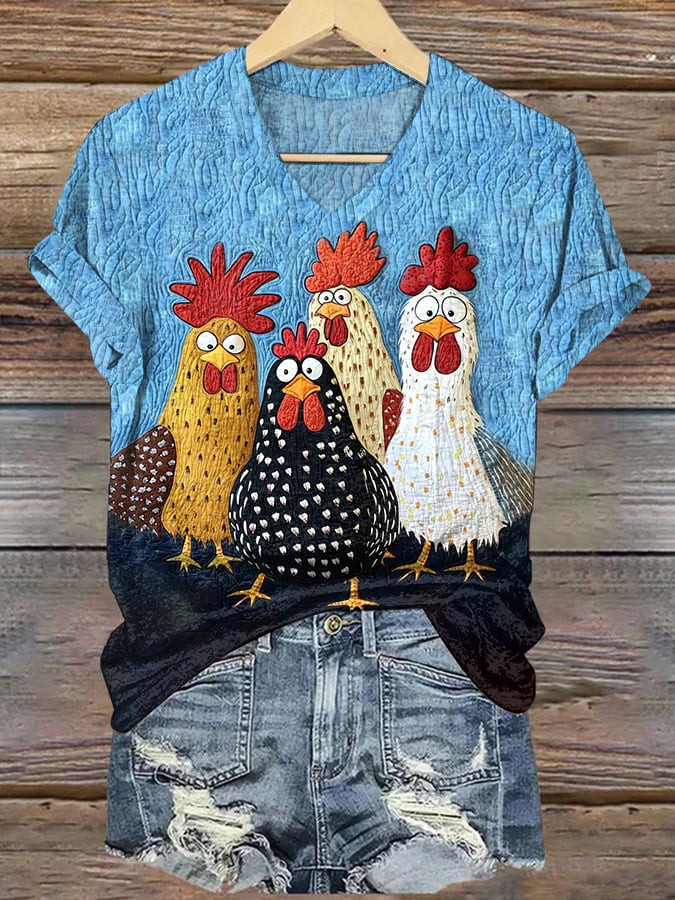 Turkey Family Thanksgiving V-Neck Shirt Thanksgiving Turkey Cute Apparel Awesome Gifts