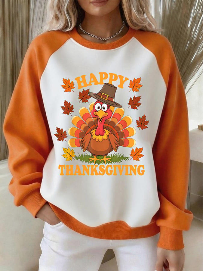 Turkey Happy Thanksgiving Sweatshirt Rustic Autumn Apparel Best Thanksgiving Gifts