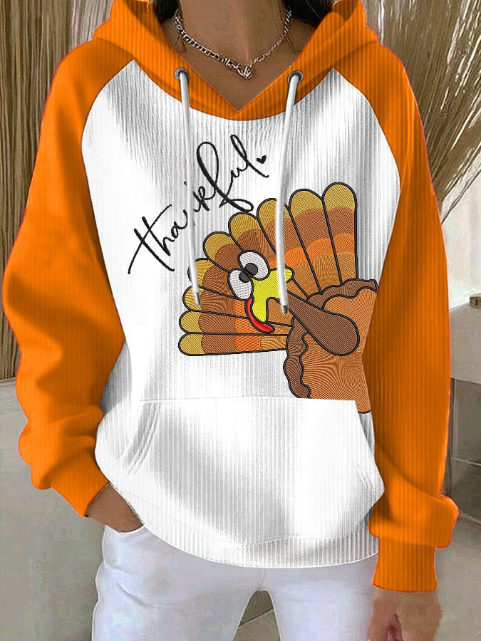Turkey Thankful Hoodie Thanksgiving Merch Unique Gifts For Turkey Lovers
