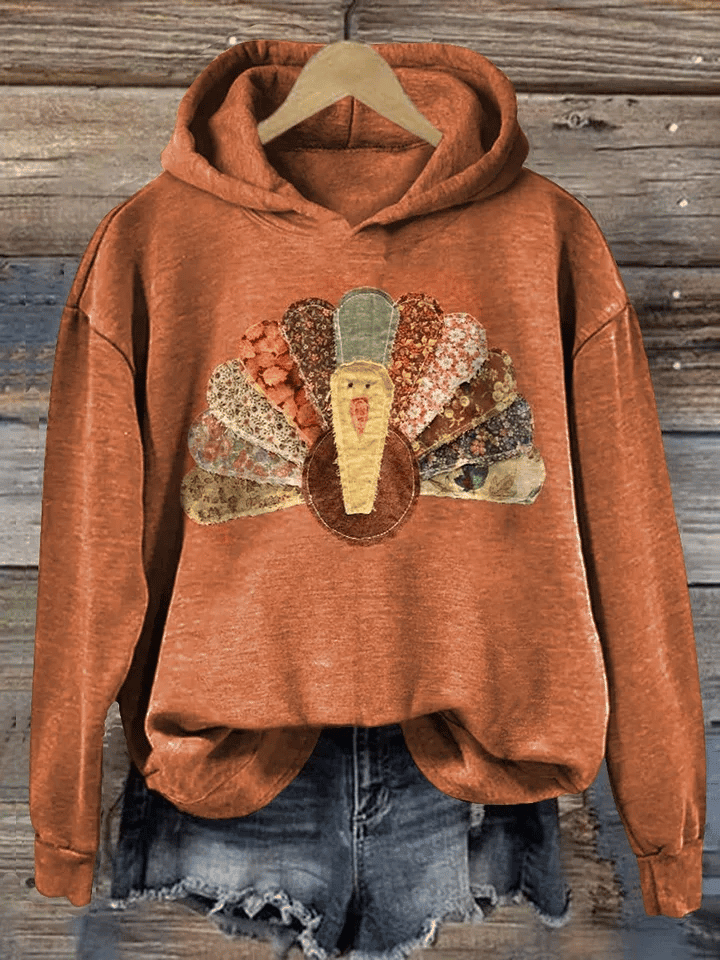 Turkey Thanksgiving Hoodie Retro Thanksgiving Clothing Unique Ideal Gifts