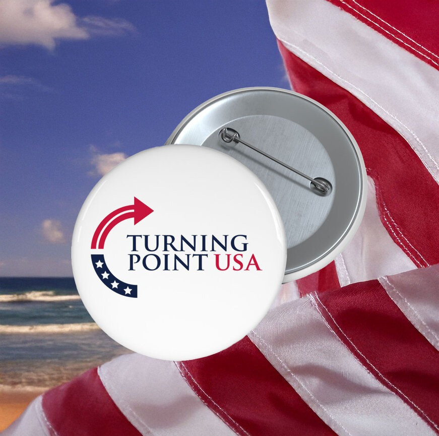Turning Point USA Button Charlie Kirk Button Turning Point USA Merch