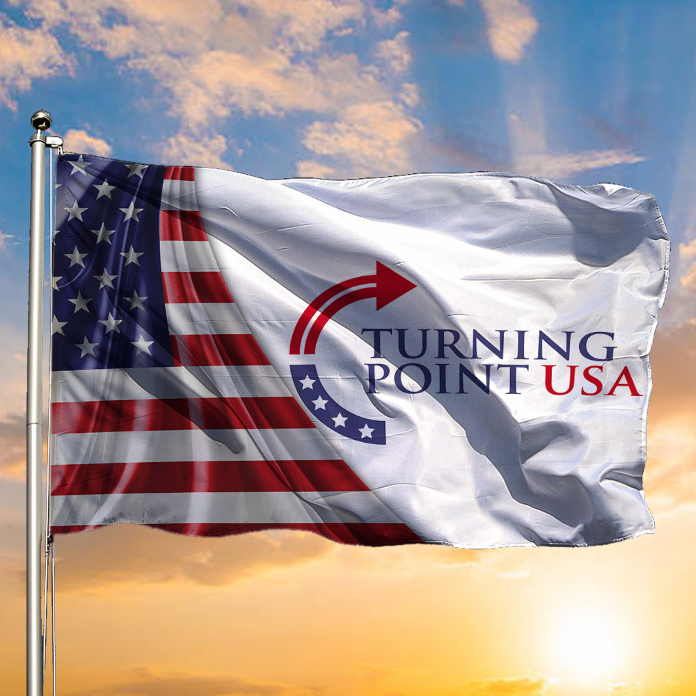 Turning Point USA Flag American Charlie Kirk Flag Charlie Kirk Merch Store For Dad