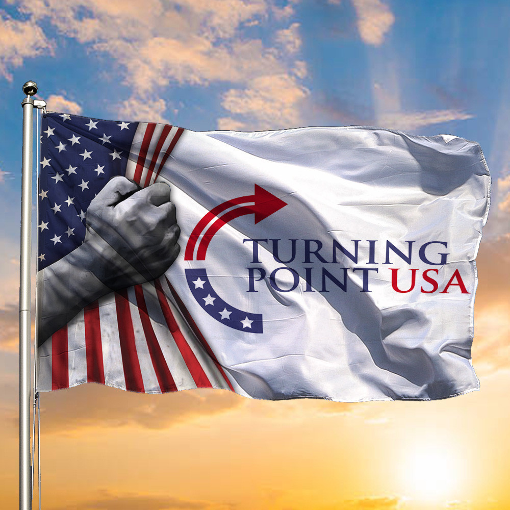 Turning Point USA Flag Inside American Charlie Kirk Flag Charlie Kirk Merchandise Decor