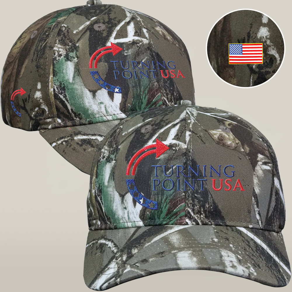 Turning Point USA Freedom Merch Cool Camo Hat Best Freedom Cap Charlie Kirk Wore