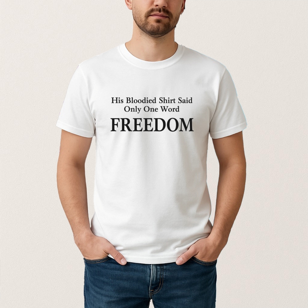 Turning Point USA Freedom Merch Only One Word T-shirt Charlie Kirk Freedom Shirt
