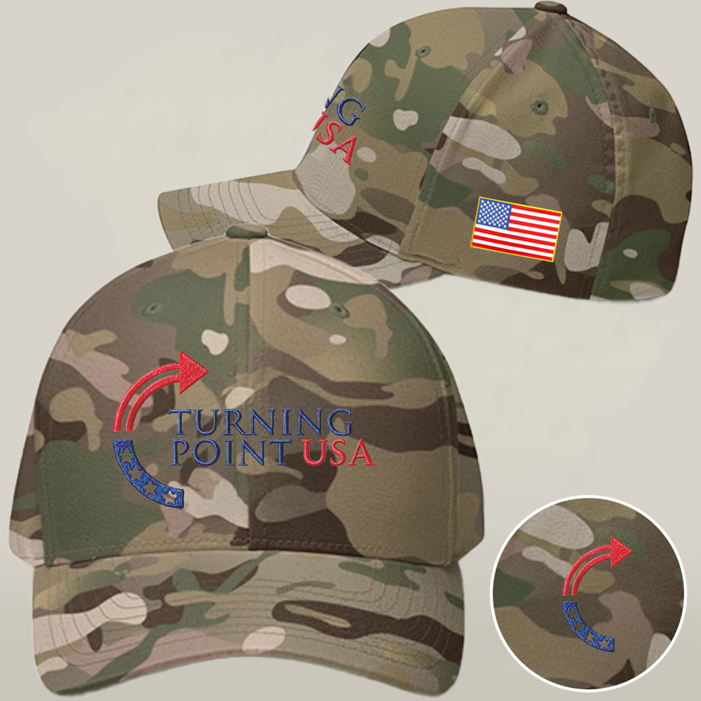 Turning Point USA Freedom Merch U.S Camo Cap Best Charlie Kirk Freedom Merch Ideas