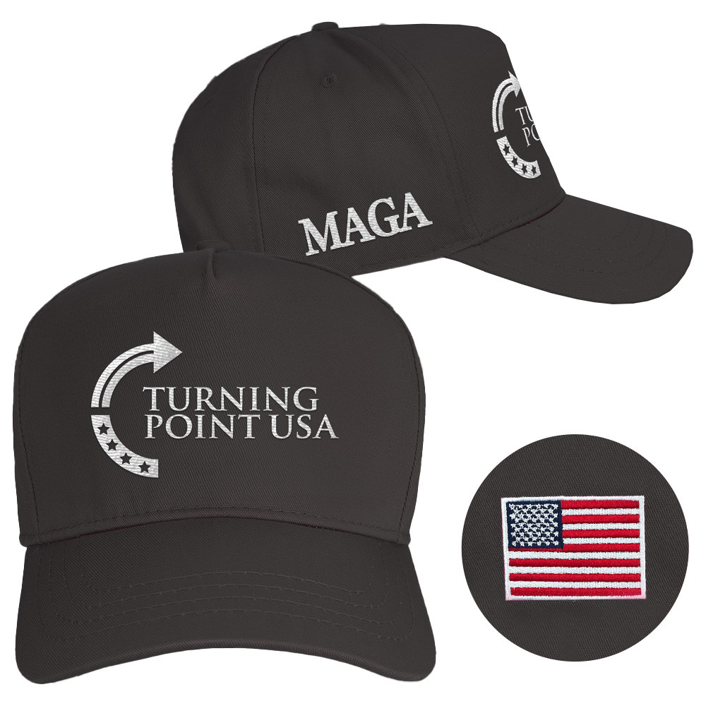Turning Point USA Hat Charlie Kirk Hat Embroidered MAGA Merchandise Patriotic Gifts