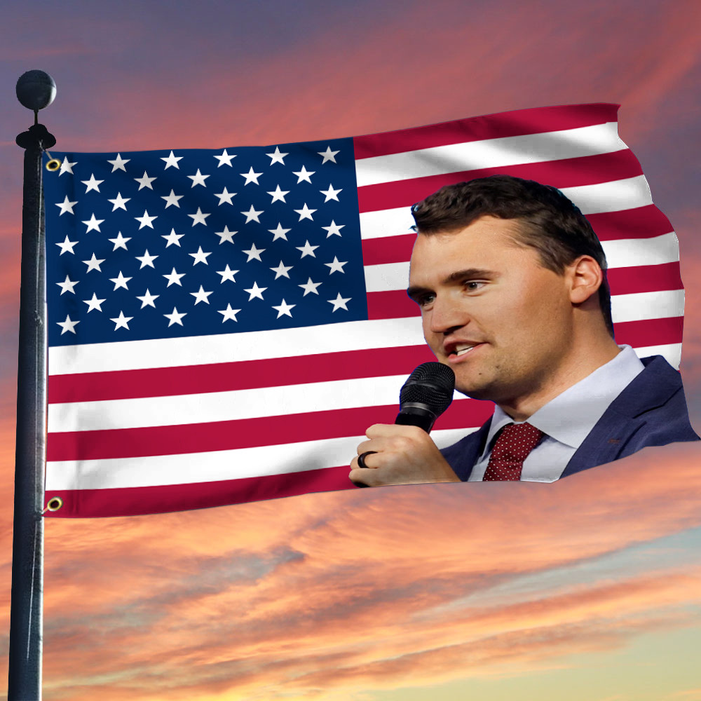 Turning Point USA Merch Flag Charlie Kirk Freedom USA Logo Merch Gift For Patriotics
