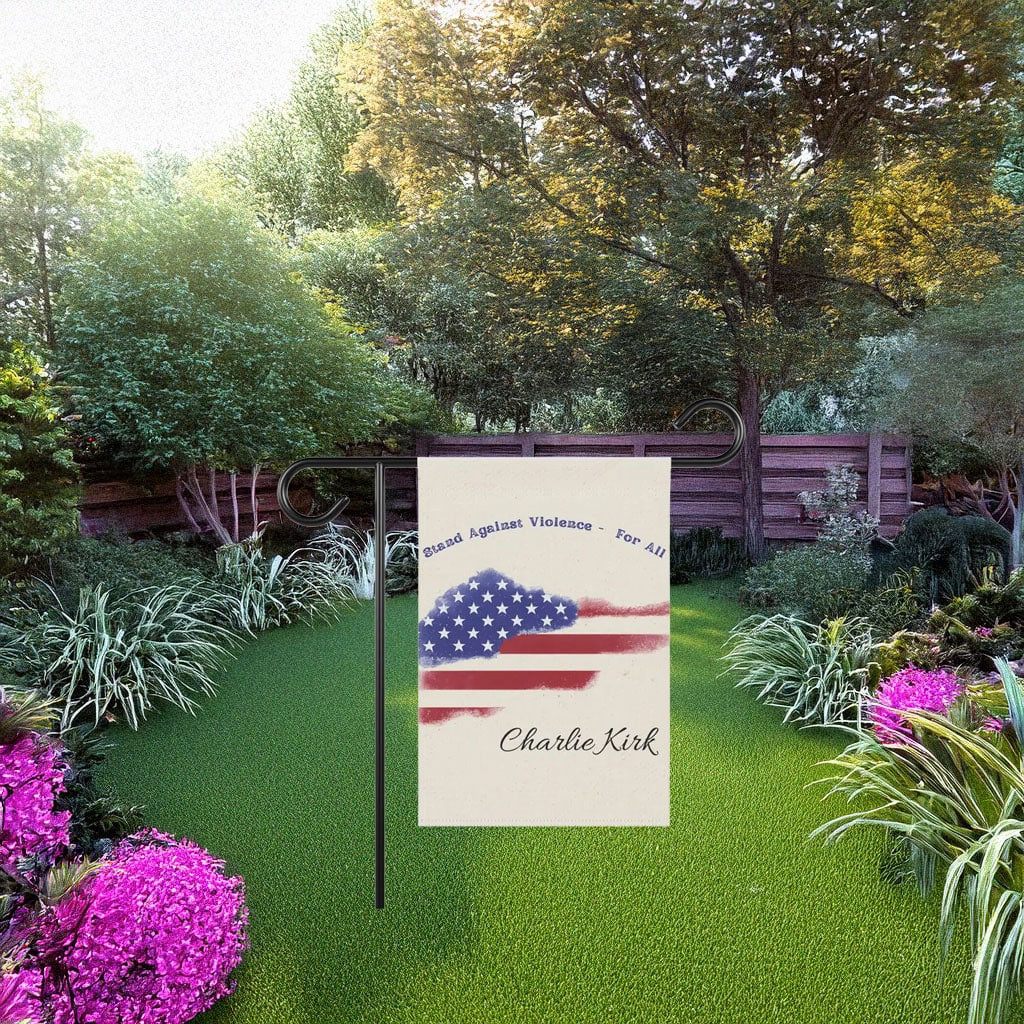 Turning Point USA Merch Flag Justice For Charlie Anti Violence Proud Honoring Decorations