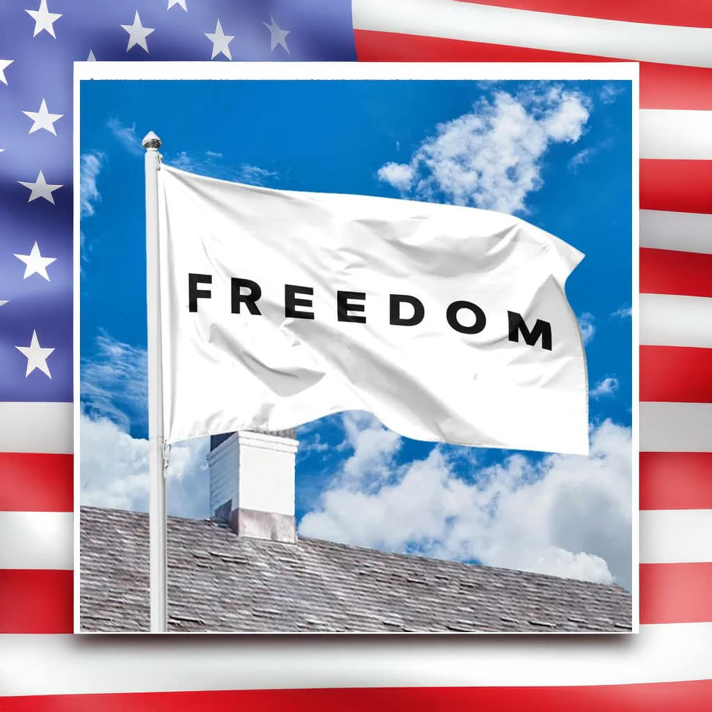 Turning Point USA Merch Freedom For Charlie Flag Proud Merch For Outdoor Decor