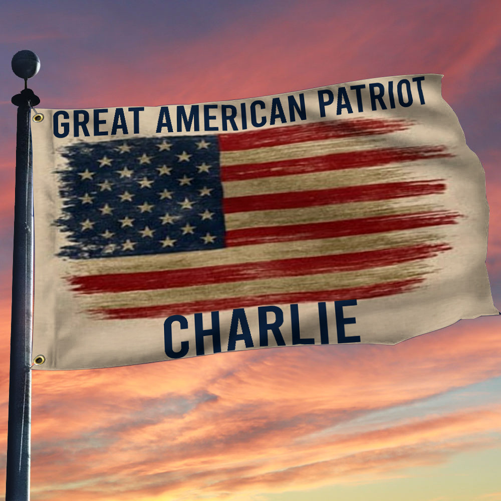 Turning Point USA Merch Great American Patriot Flag Best Charlie Kirk Proud Gifts