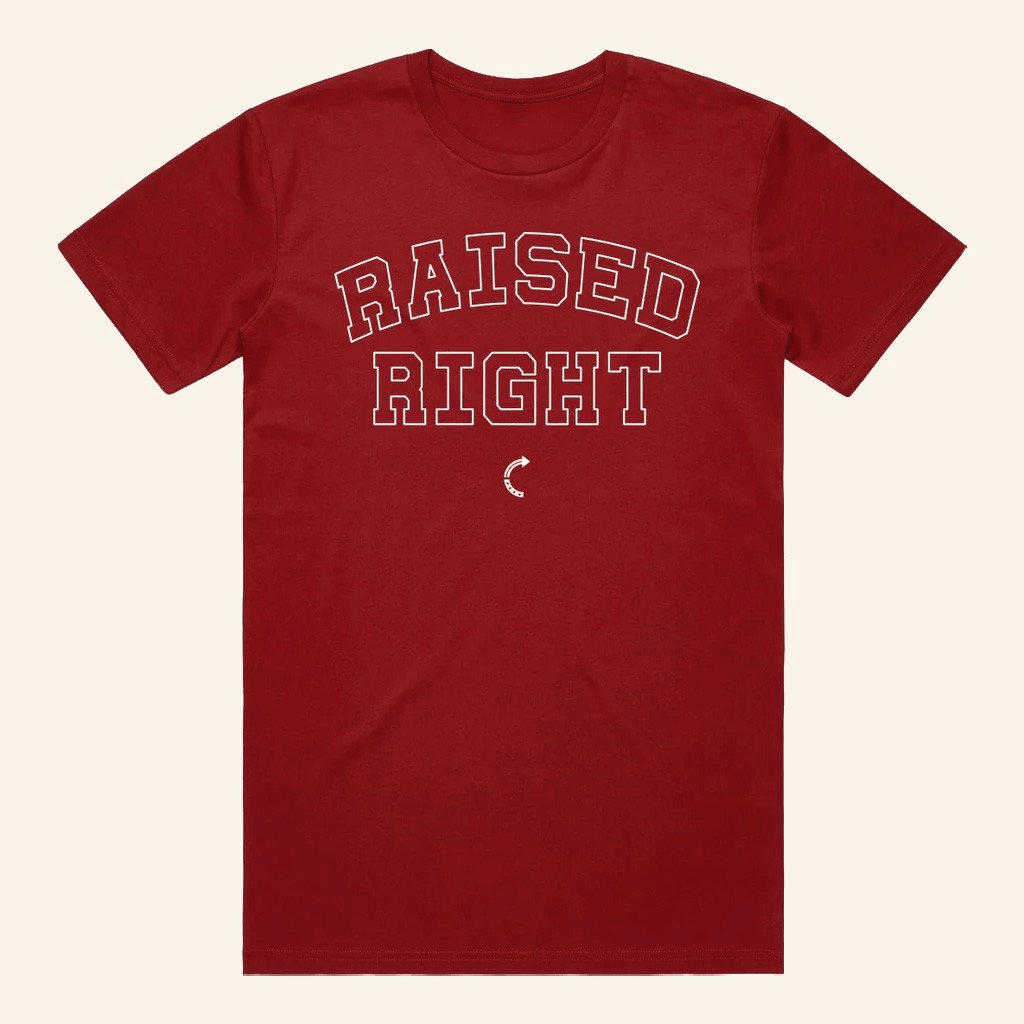 Turning Point USA Shirt Raised Right T-Shirt Charlie Kirk Merch TPUSA Merch Gifts For Husband