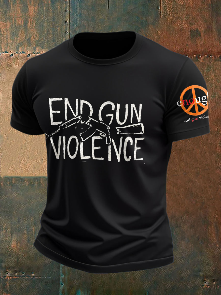 Turning Point USA T-shirt End Gun Violence Charlie Kirk Freedom Merch
