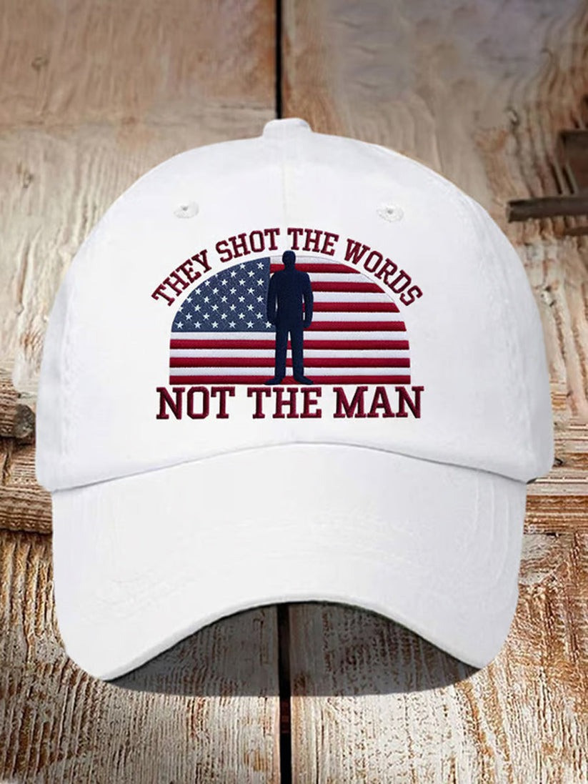 Turning Point USA Trump Charlie Kirk Commemorative Print Slouch Hat Gift For America Supporters