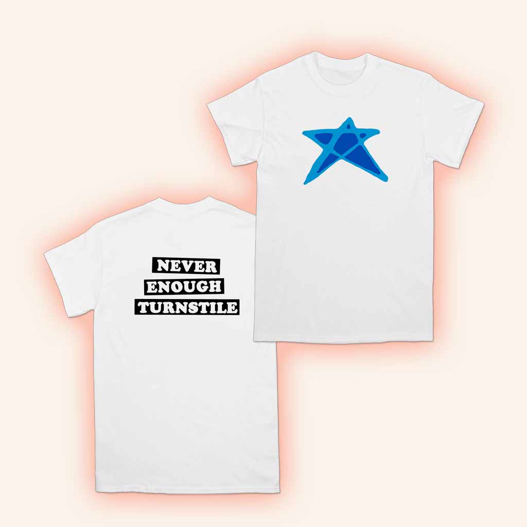 Turnstile Hardcore Merch Turnstile Blue Star White T-Shirt Gifts For Besties