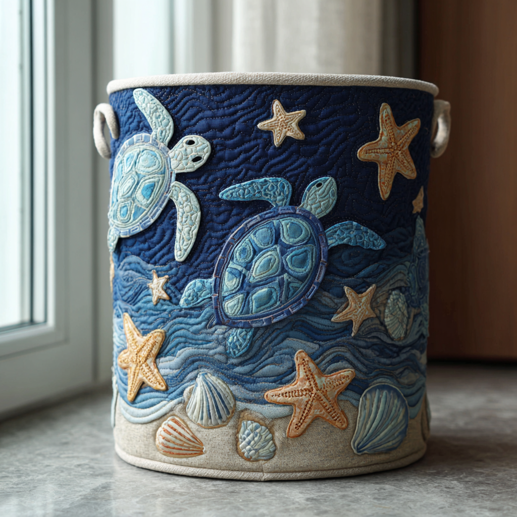 Turtle Breeze Quilted Laundry Basket Perfect Gift For Apartment Living