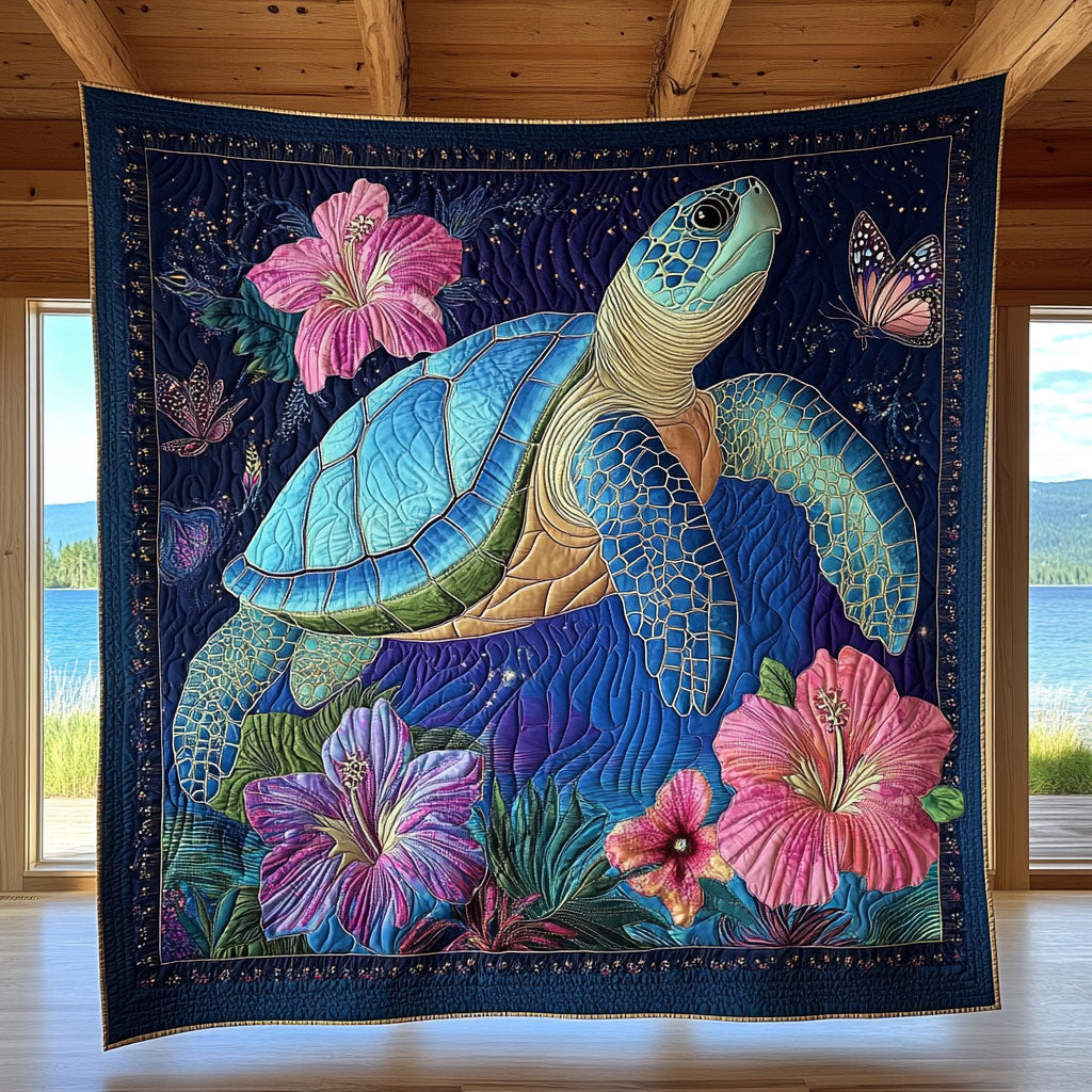 Turtle Dream Quilt Soft and Cozy Quilt Blanket for Comfortable Sleep