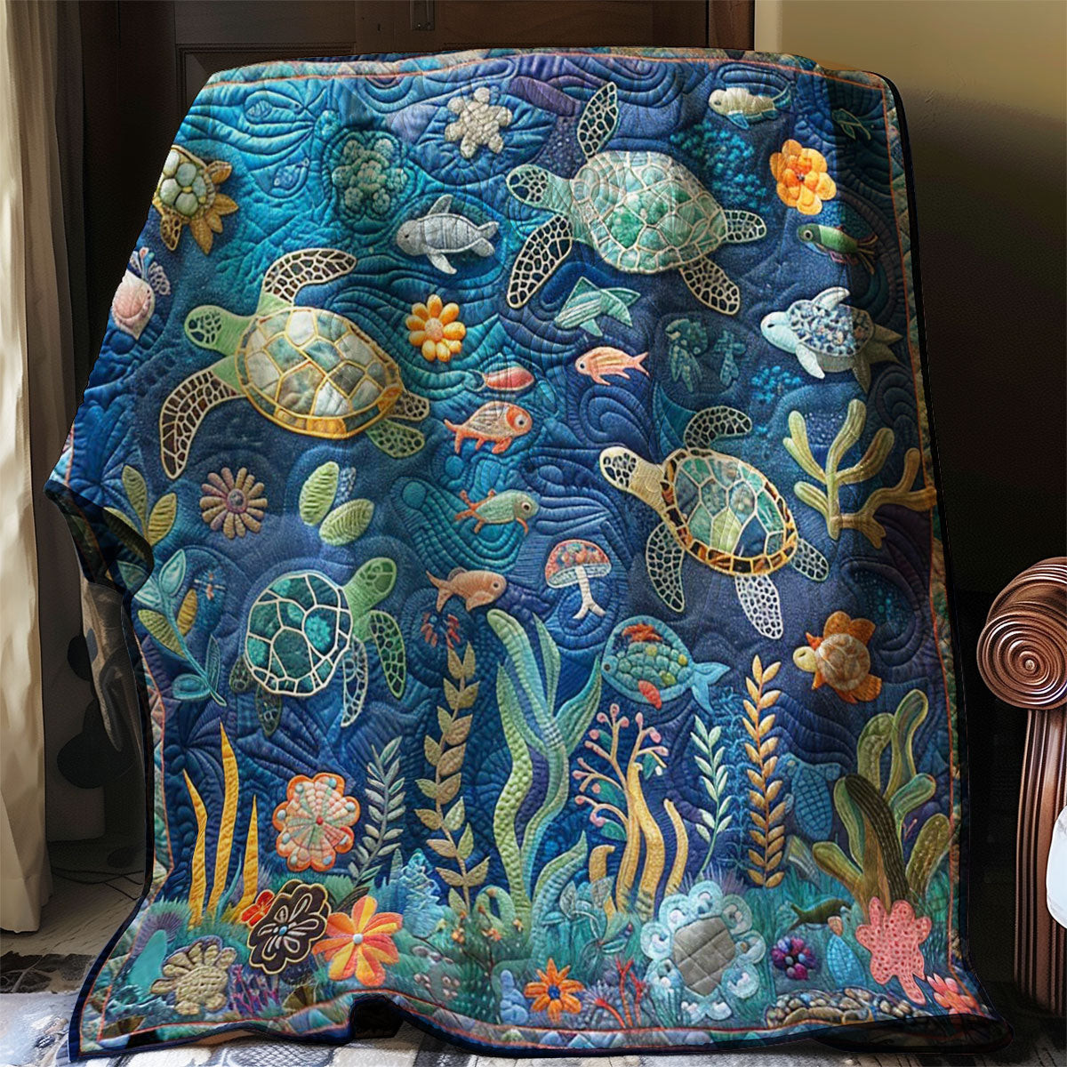 Turtle Quilt Blanket Best Throw Blanket Great Mother's Day Gifts For Mom