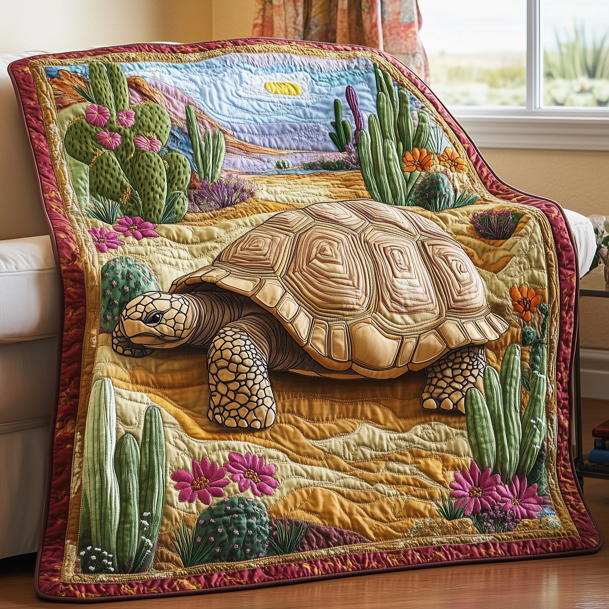 Turtle  Quilted Blanket Best Couch Throw BlanketGifts With Turtles On Them