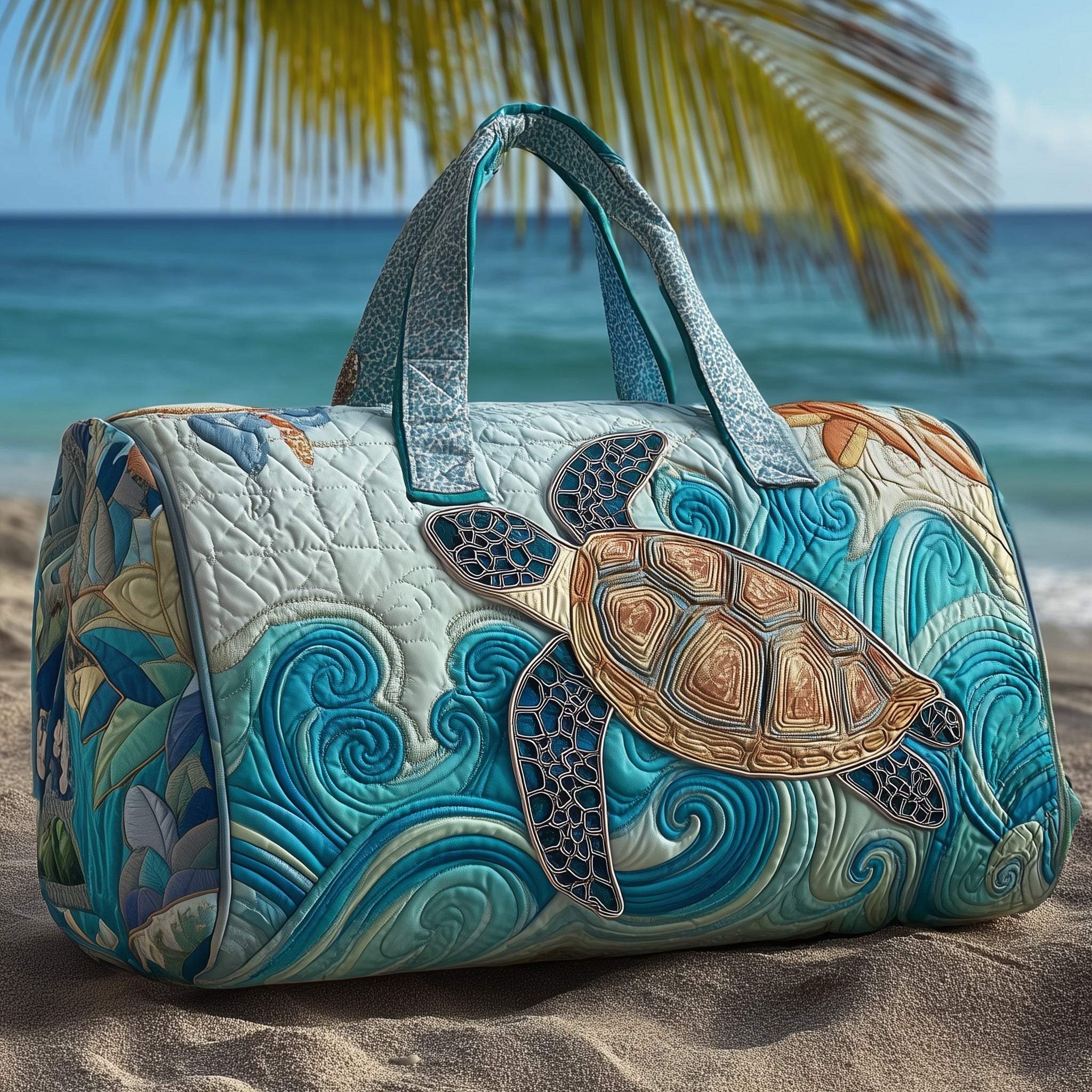 Turtle Quilted Duffle Bag Practical And Versatile