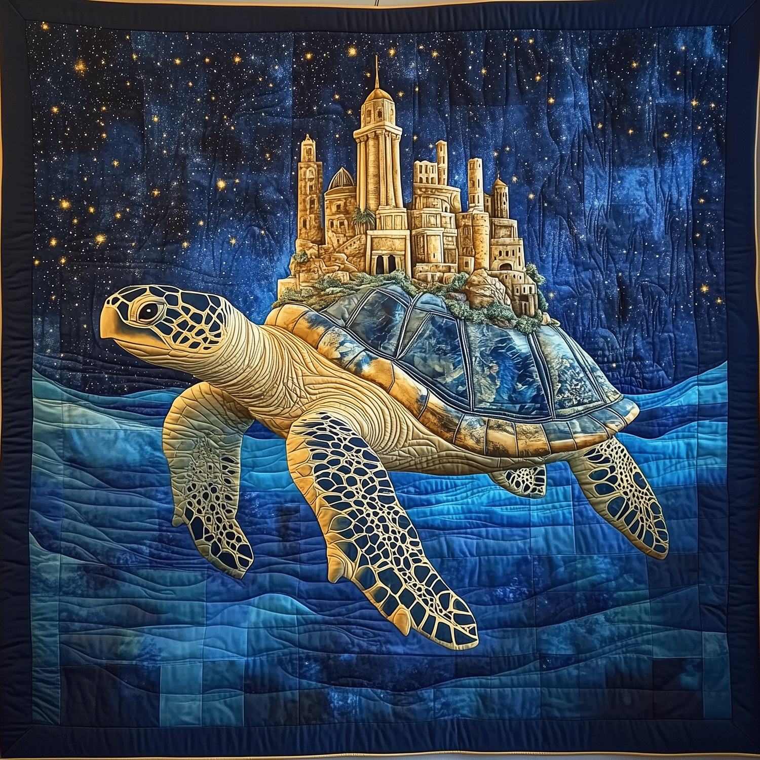 Turtle Tranquility Quilted Blanket Turtle Present Ideas