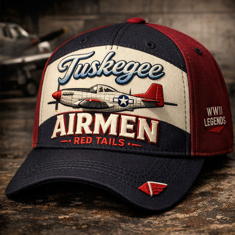 Tuskegee Airmen Red Tails Real Legends Hat African American Military Pilots Baseball Cap Military Gift