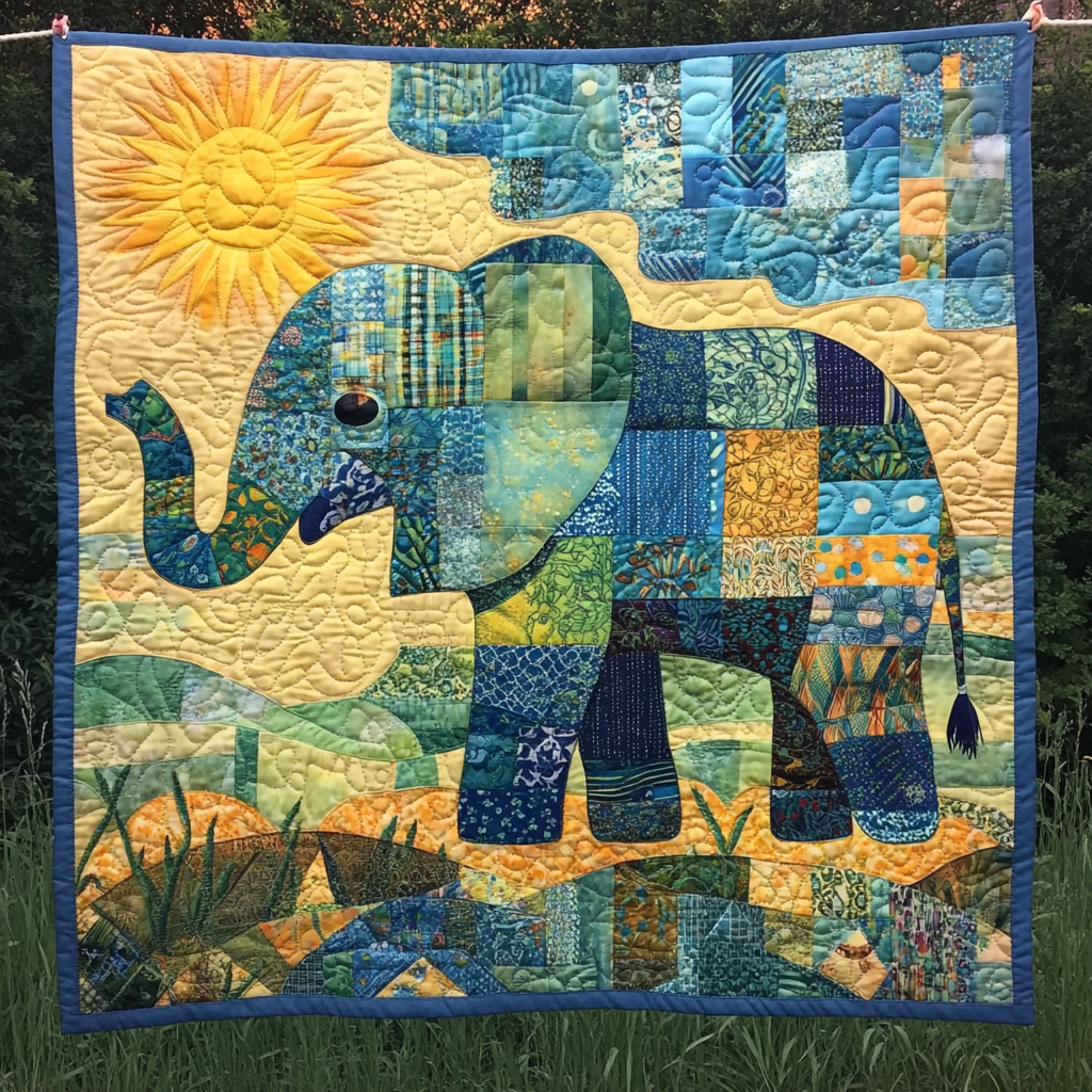 Tusker Majesty Quilted Blanket Elephant Gifts For Her