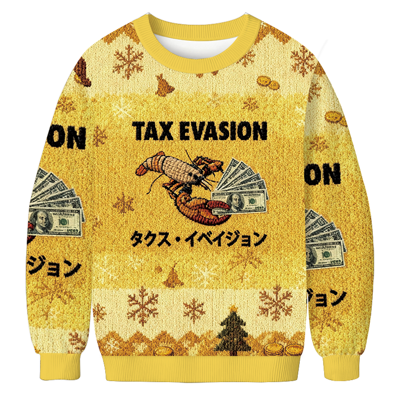 Tux Evasion Funny Christmas Ugly Sweatshirt Christmas Cozy Winter Wear Gift Ideas