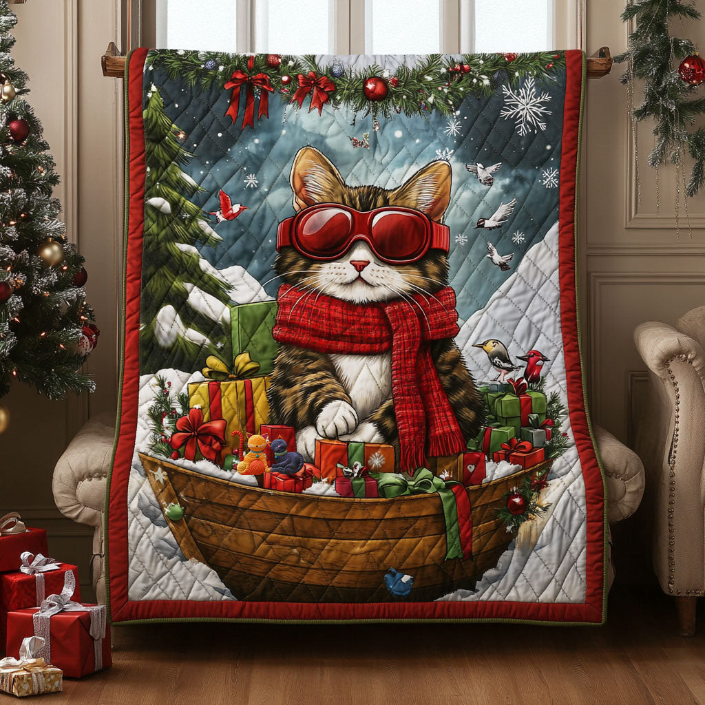 Tuxedo Christmas Xmas Quilted Blanket Blanket Coolf Gifts For Married Couples