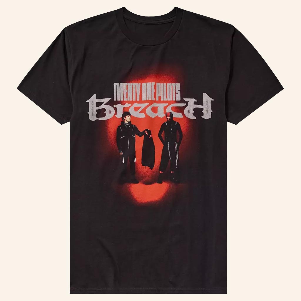 Twenty One Pilots Merch Breach Album Cover T-Shirt Music Gift Ideas For Guys
