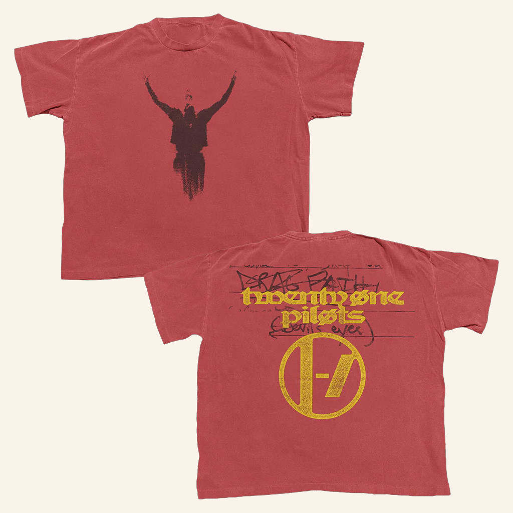 Twenty One Pilots Merch Breach Crimson T-Shirt Best Gifts For Music Lovers