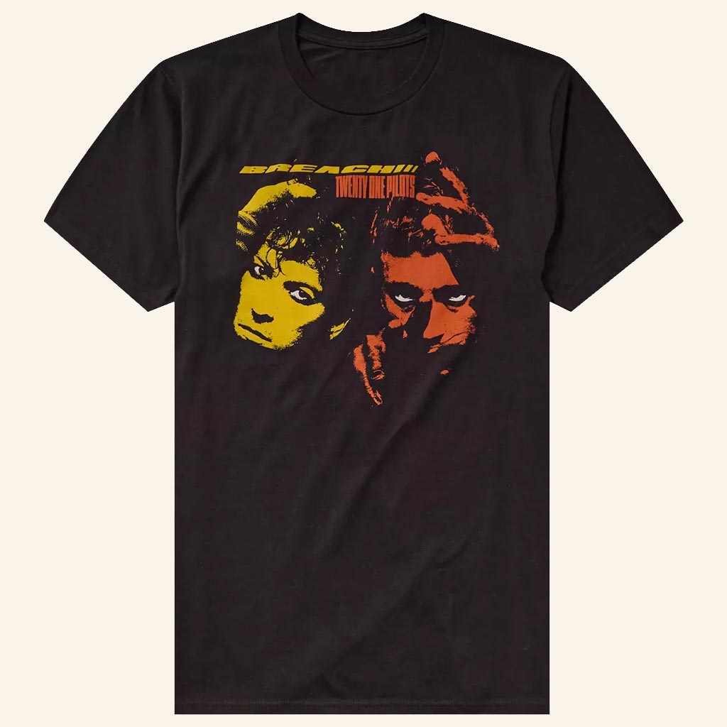Twenty One Pilots Merch Breach Double Portrait T-Shirt Gift Ideas For Music Lovers