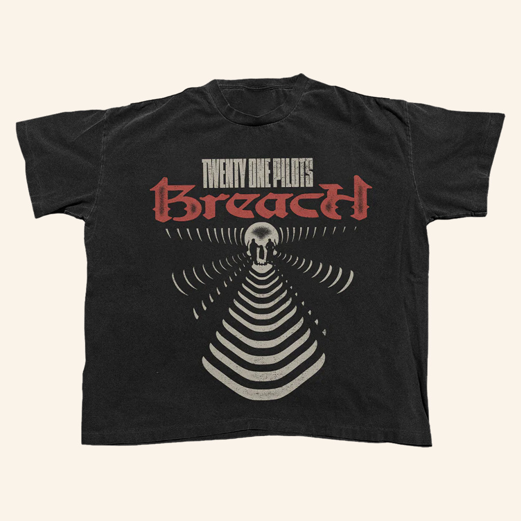 Twenty One Pilots Merch Breach Radiate T-Shirt Birthday Gifts For Music Lovers