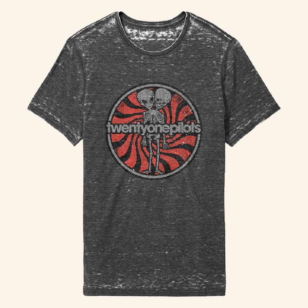 Twenty One Pilots Merch Burnout T-Shirt Music Gift Ideas For Guys