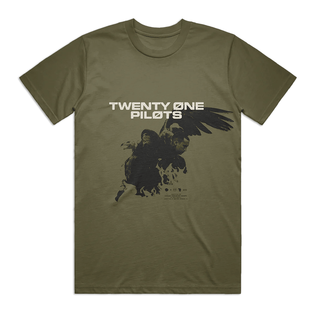 Twenty One Pilots Merch Escape Wings T-Shirt Great Father's Day Gifts Twenty One Pilots Merch Escape Wings T-Shirt Great Father's Day Gifts