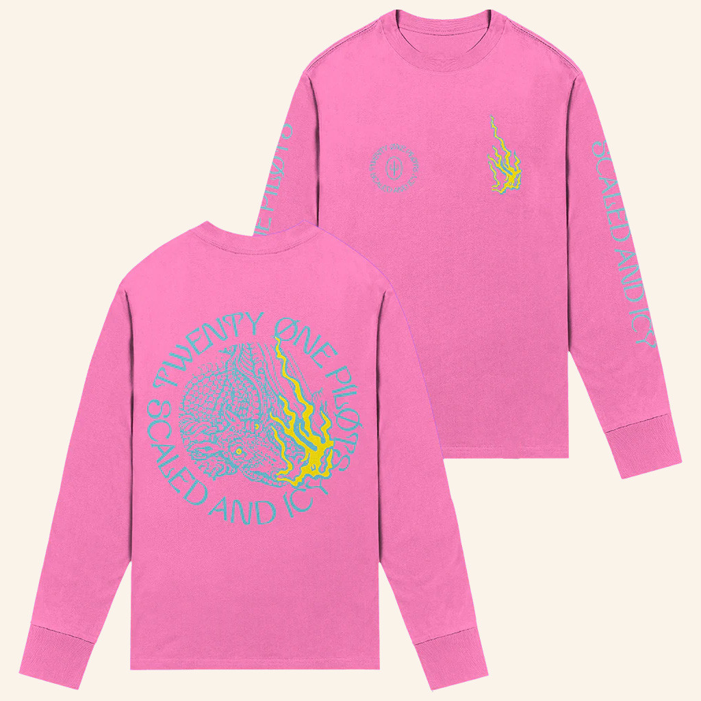 Twenty One Pilots Merch Flame Dragon Long Sleeve T-Shirt Christmas Gifts For Wife Twenty One Pilots Merch Flame Dragon Long Sleeve T-Shirt Christmas Gifts For Wife