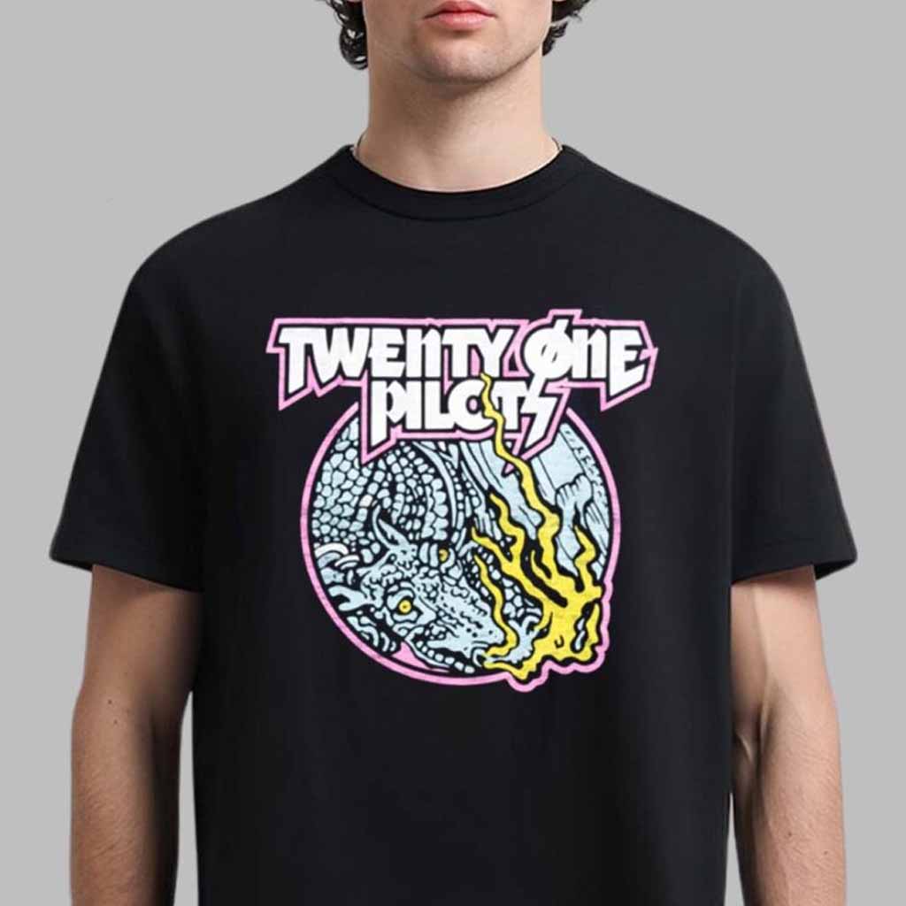 Twenty One Pilots Merch SAI Circle Drag Fire Dragon T-Shirt Gifts For Music Lovers Twenty One Pilots Merch SAI Circle Drag Fire Dragon T-Shirt Gifts For Music Lovers